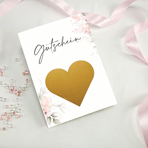6 Rubbelkarten zum selber beschriften - Gutschein blanco - Rubbellos für eigenen Text Geschenke Geschenkideen als Geschenk Gutschein zum Geburtstag von Kunterbuntspecht