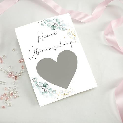 6 Rubbelkarten zum selber beschriften - Kleine Überraschung - Gutschein blanco - Rubbellos Kleine Überraschung für eigenen Text Geschenke Geschenkideen als Geschenk Gutschein zum Geburtstag von Kunterbuntspecht
