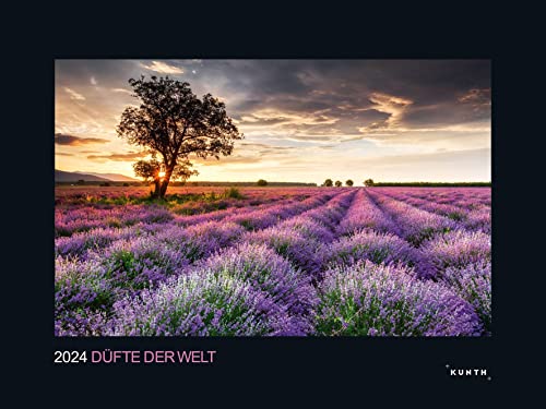 Düfte der Welt - KUNTH Wandkalender 2024: Hochwertiger, bildstarker Kalender mit Spiralbindung im Großformat (KUNTH Wandkalender Black Edition 60 x 45 cm) von Kunth