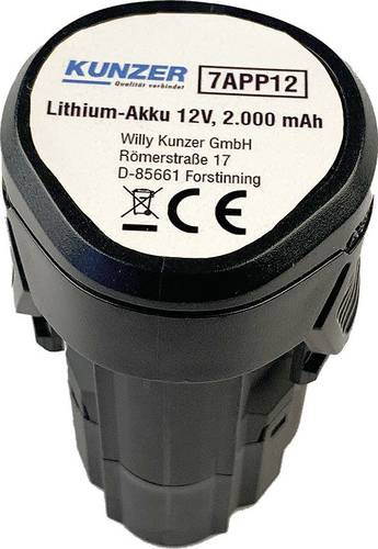 Kunzer 7APP12 Werkzeug-Akku 12V 2Ah Li-Ion Kunzer 7APP12 Werkzeug-Akku 12V 2Ah Li-Ion von Kunzer