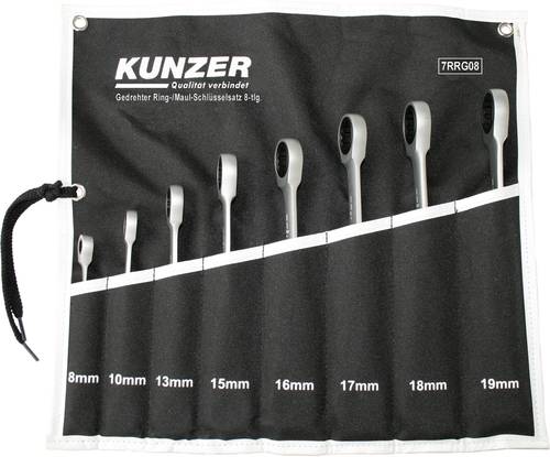Kunzer 7RRG08 Ring-Maulschlüssel-Satz 8teilig 8 - 19mm Kunzer 7RRG08 Ring-Maulschlüssel-Satz 8teilig 8 - 19mm von Kunzer