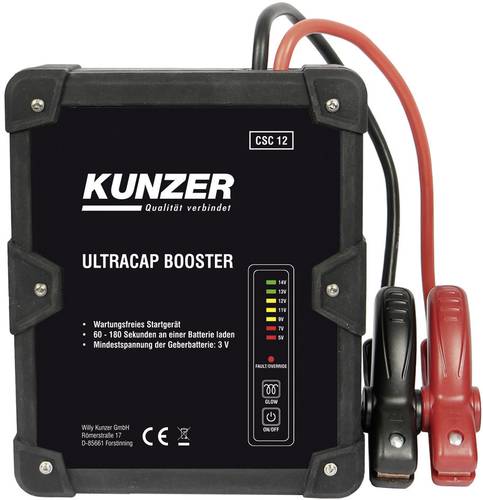 Kunzer Schnellstartsystem CSC 12 Vorglühtaste, Verpolungs- u. Elektronikschutz, Startmodus auch ohn von Kunzer