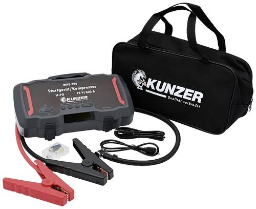 Kunzer Schnellstartsystem MPB300 Starthilfestrom (12 V)=600A Arbeitsleuchte, Verpolungs- u. Elektron von Kunzer