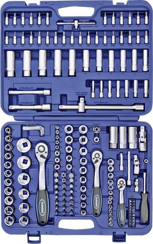 Kunzer Steckschlüsselsatz metrisch 1/4  (6.3 mm), 1/2  (12.5 mm), 3/8  (10 mm) 7SS172 von Kunzer