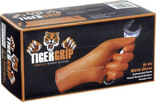 Kunzer TIGER GRIP L 100 St. Nitril Einweghandschuh Größe (Handschuhe): L EN 374-2, EN 374-3, EN 455 von Kunzer