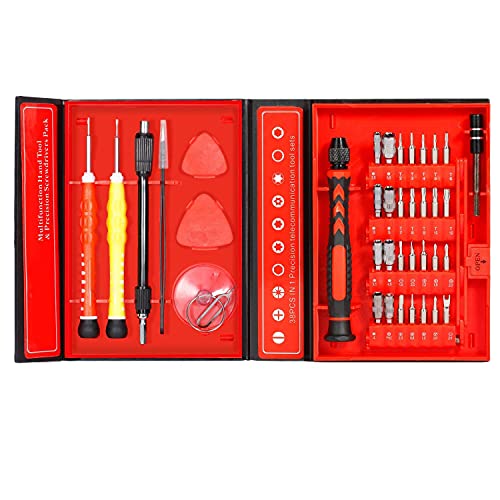 38 in 1 Präzisions-Schraubendreher-Set – Reparatur-Werkzeug-Set zur Befestigung von iPhone, Laptop, Smartphone, MacBook, Uhren, Brillen mit Etui 38 in 1 Präzisions-Schraubendreher-Set – Reparatur-Werkzeug-Set zur Befestigung von iPhone, Laptop, Smartphone, MacBook, Uhren, Brillen mit Etui von Kuptone