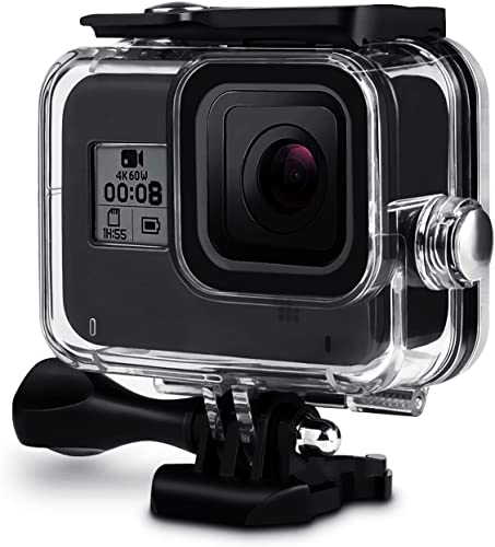 Kuptone 60M wasserdichte Hülle für GoPro Hero 8 Schwarz, Schutzgehäuse Unterwasser-Taucher-Hülle mit Schnellverschluss-Halterung Zubehör für Go Pro Hero8 Action-Kamera von Kuptone
