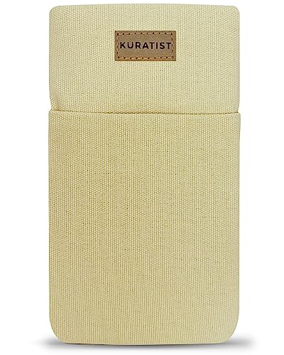 Kuratist Handy-Tasche 'AHOI' - Universell kompatibel (z.B. iPhone 16/15/14/13 Plus/Pro Max) - Handgefertigt aus Baumwoll-Canvas - Mit Schutzklappe - Natural Kuratist Handy-Tasche 'AHOI' - Universell kompatibel (z.B. iPhone 16/15/14/13 Plus/Pro Max) - Handgefertigt aus Baumwoll-Canvas - Mit Schutzklappe - Natural von Kuratist
