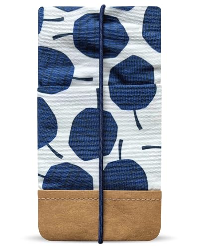 Kuratist Handy Tasche - Moin - Kompatibel z.B. mit iPhone 16/15/14/13 Pro Max & Plus Modellen Handgefertigt aus Baumwoll-Twill/Papierleder – Smartphone Hülle mit Verschluss – Plush Plums Kuratist Handy Tasche - Moin - Kompatibel z.B. mit iPhone 16/15/14/13 Pro Max & Plus Modellen Handgefertigt aus Baumwoll-Twill/Papierleder – Smartphone Hülle mit Verschluss – Plush Plums von Kuratist