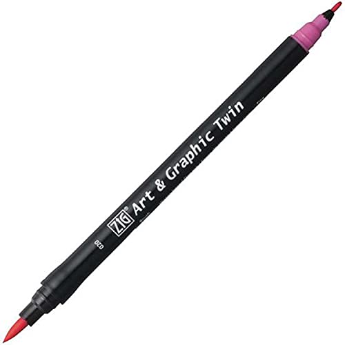 Kuretake ZIG Art and Graphic Twin Tip-Marker 020 Pink von Kuretake