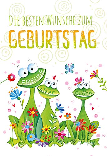 Geburtstagskarte"Glück - Glück - Glück", B6 + Umschlag Geburtstagskarte"Glück - Glück - Glück", B6 + Umschlag von Kurt Eulzer die Glückwunschkarte
