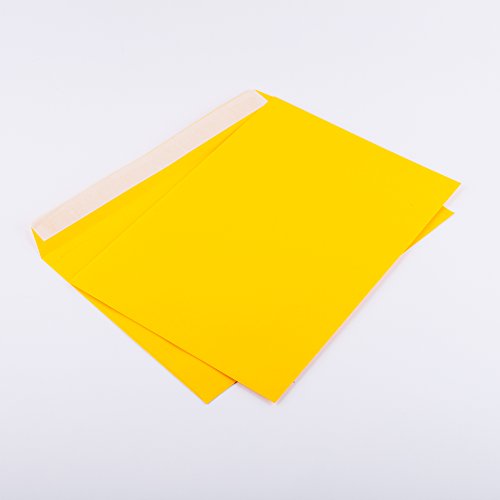 Briefumschläge DIN C4 229 x 324 mm gelb 120g/m² ohne Fenster haftklebend (404A) (100) von Kurt-Europe.de
