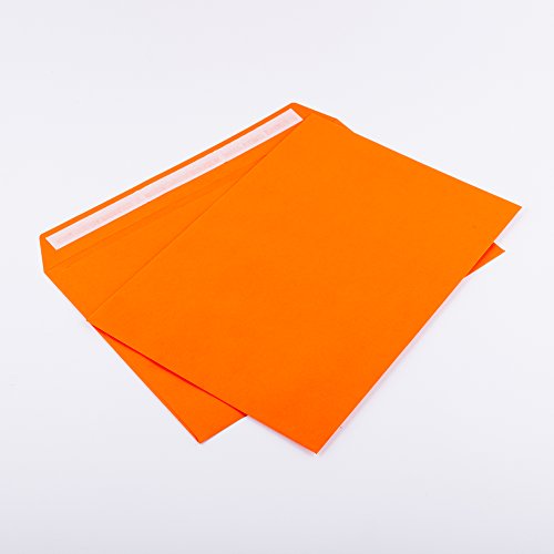 Briefumschläge DIN C4 229 x 324 mm orange 120g/m² ohne Fenster haftklebend (405A) (50) von Kurt-Europe.de