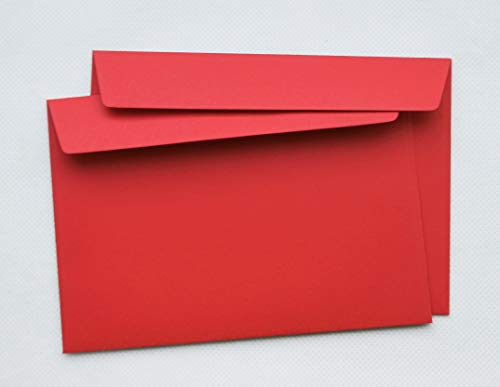 Briefumschläge DIN C4 229 x 324 mm rot 120g/m² ohne Fenster haftklebend (406A)(200) von Kurt-Europe.de