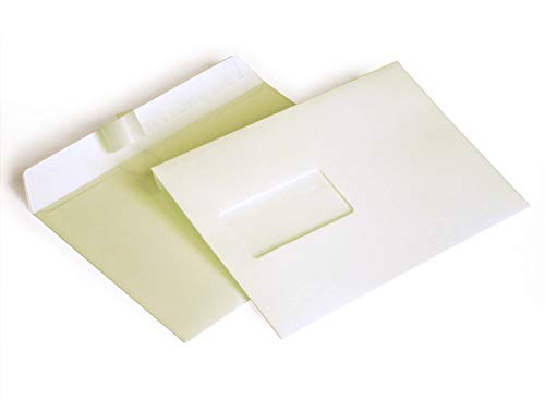 Briefumschläge DIN C5 162 x 229 mm elfenbein 120g/m² mit Fenster haftklebend (3120AF) (500) von Kurt-Europe.de