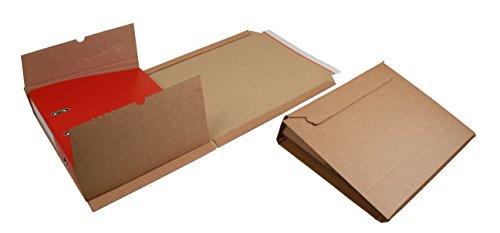 Ordnerversandverpackung aus Wellpappe mit Selbstklebeverschluss und Aufreissfaden,Din A4, 320x290x35-80mm (PS.310) (25) von Kurt-Europe.de