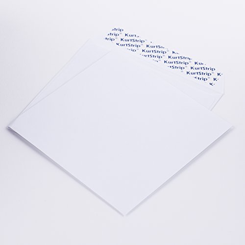 Papierschutzhüllen für CD/DVD/BLURAY weiß 125 x 125 mm 80 g/m² ohne Fenster haftklebend (201062) (1000) von Kurt-Europe.de