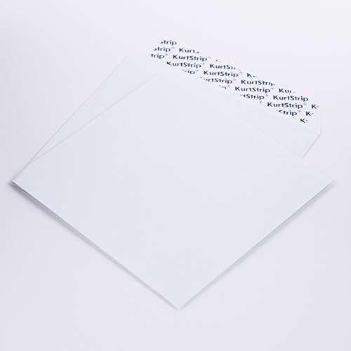 Papierschutzhüllen für CD/DVD/BLURAY weiß 125 x 125 mm 80 g/m² ohne Fenster haftklebend (201062) (1000) von KurtSrip