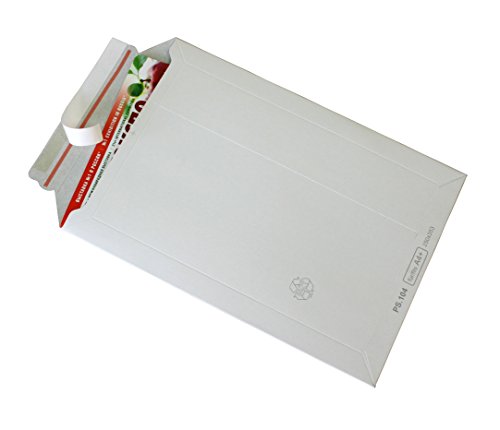 Versandtaschen weiß Vollpappe Karton für DIN A5-250x175mm - bis 50mm Füllhöhe (PS.101)(50) von Kurt-Europe.de
