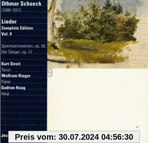 Schoeck/Lieder (Ga) Vol.9 von Kurt Streit