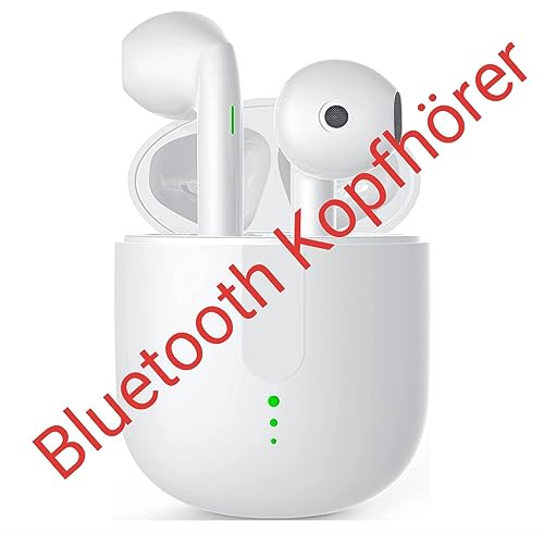 K65 TWS In Ear Bluetooth Kopfhörer, Kabellos Bluetooth 5.3 Ohrhörer, SBC, Kabellose Kopfhörer mit Eingebautes Mikrofon, Minikopfhörer 32H Spielzeit, Mit Ladebox, USB-C von Kurt