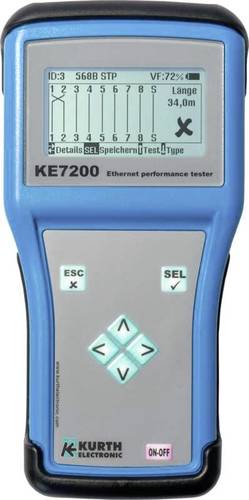 Kurth Electronic KE7200 Netzwerkprüfgerät Durchgang, Identifikation, Unterbrechung von Kurth Electronic