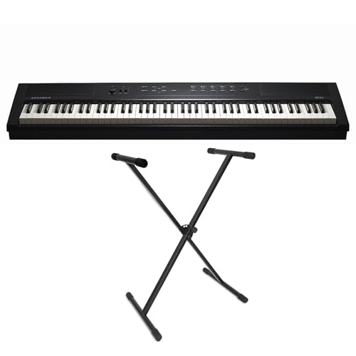 Kurzweil KAE1-LB Stage Piano Keyboard Schwarz 88 Tasten + keepdrum Keyboardständer von Kurzweil