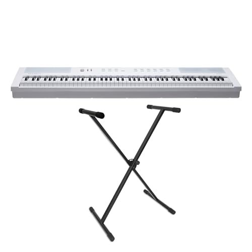 Kurzweil KAE1-WH Stage Piano Keyboard Weiss 88 Tasten + keepdrum Keyboardständer von Kurzweil