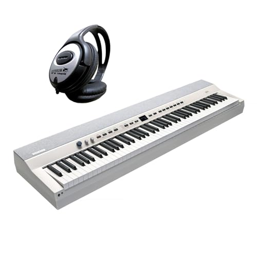 Kurzweil KAP1-WH Professionelles Stage Piano Keyboard Weiss 88 Tasten mit keepdrum Kopfhörer von Kurzweil