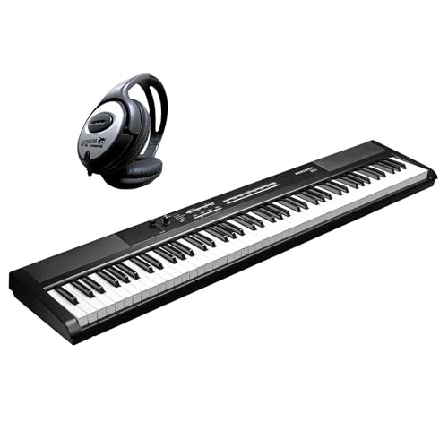Kurzweil KAS1-LB Stage Piano Keyboard Schwarz 88 Tasten + keepdrum Kopfhörer Kurzweil KAS1-LB Stage Piano Keyboard Schwarz 88 Tasten + keepdrum Kopfhörer von Kurzweil