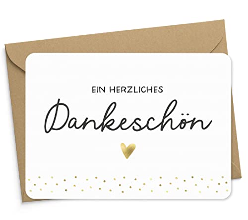 KuschelICH Ein herzliches Dankeschön Karte DIN A6 mit Briefumschlag (Dankeschön) von KuschelICH
