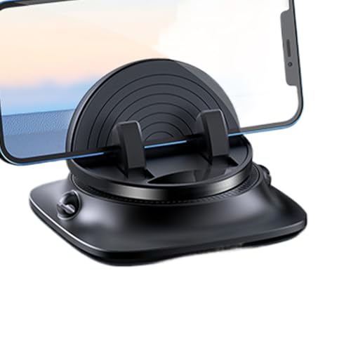 Kustimantu Armaturenbrett Handyhalter - Handyhalter Für Auto Mit Kabelführung - Verstellbarer Rutschfester Smartphonehalter Für LKW & Tablet Mit Einhandbedienung von Kustimantu