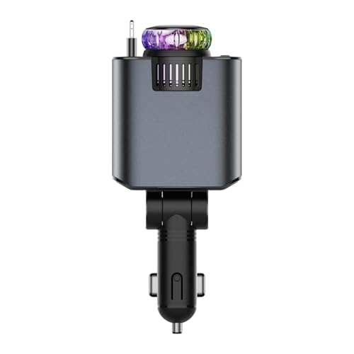 Kustimantu Telefonladegerät für Auto, schnelles Ladegerät -Autoadapter | 66W Retractable Multifunktionales Auto -Ladegerät - Star Night Projector Lamp Accessoires, Duftdiffusor für Automobile, Fahren, Kustimantu Telefonladegerät für Auto, schnelles Ladegerät -Autoadapter | 66W Retractable Multifunktionales Auto -Ladegerät - Star Night Projector Lamp Accessoires, Duftdiffusor für Automobile, Fahren, von Kustimantu