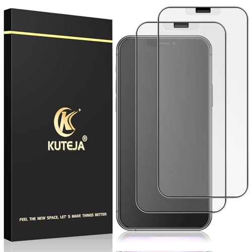 Kuteja Matt Panzer Schutz Glas für iPhone 11/XR [2 Stück], 9H Härte Full Screen Matte Schutzfolie, Anti-Fingerabdruck, Blendschutz, Anti-Kratzen Gehärtetem Glas Displayschutzfolie von Kuteja