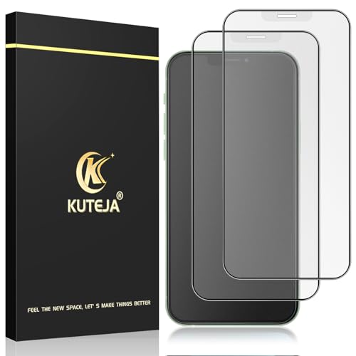 Kuteja Matt Panzer Schutz Glas für iPhone 12 Mini [2 Stück], 9H Härte Full Screen Matte Schutzfolie, Anti-Fingerabdruck, Blendschutz, Anti-Kratzen Gehärtetem Glas Displayschutzfolie von Kuteja