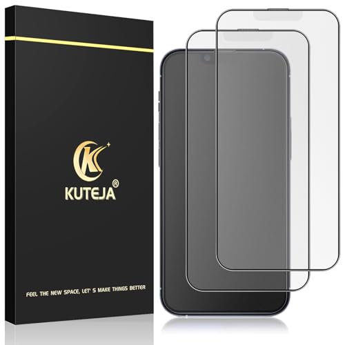 Kuteja Matt Panzer Schutz Glas für iPhone 14 Plus/13 Pro Max [2 Stück], 9H Härte Full Screen Matte Schutzfolie, Anti-Fingerabdruck, Blendschutz, Anti-Kratzen Gehärtetem Glas Displayschutzfolie von Kuteja