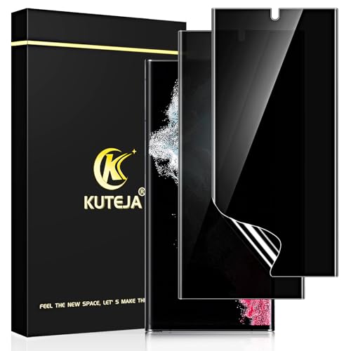 Kuteja Privacy Displayschutzfolie für Samsung Galaxy S22 Ultra, 2 Stück Anti-Spionage-Displayschutzfolie, 3D vollständige Abdeckung, TPU-Film, Bildschirmschutz, Auto-Heilung Kuteja Privacy Displayschutzfolie für Samsung Galaxy S22 Ultra, 2 Stück Anti-Spionage-Displayschutzfolie, 3D vollständige Abdeckung, TPU-Film, Bildschirmschutz, Auto-Heilung von Kuteja