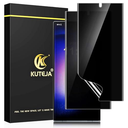 Kuteja Privacy Displayschutzfolie für Samsung Galaxy S23 Ultra, 2 Stück Anti-Spionage-Displayschutzfolie, 3D vollständige Abdeckung, TPU-Film, Bildschirmschutz, Autoheilung Kuteja Privacy Displayschutzfolie für Samsung Galaxy S23 Ultra, 2 Stück Anti-Spionage-Displayschutzfolie, 3D vollständige Abdeckung, TPU-Film, Bildschirmschutz, Autoheilung von Kuteja