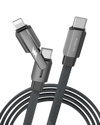 60W USB C Kabel, iPhone Ladekabel Lightning Ladekabel for iPhone 15 14 13 12 11 Pro Max Plus iPad, Typ C auf C Kabel USB C to USB C Ladekabel für Samsung S24 S23 S22 S9 (1M) von Kuulaa