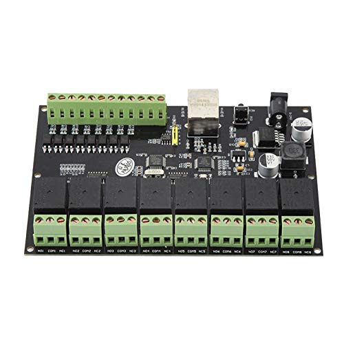 Ethernet-Relaismodul, Smart Home-Controller, 1-PC-8-Wege-Netzwerk-Relais-Switch-Controller Ethernet-TCP/IP-Relais EIN-Aus-Ausgang DC 9-24 V ≥2A Ethernet-Relaismodul, Smart Home-Controller, 1-PC-8-Wege-Netzwerk-Relais-Switch-Controller Ethernet-TCP/IP-Relais EIN-Aus-Ausgang DC 9-24 V ≥2A von Kuuleyn