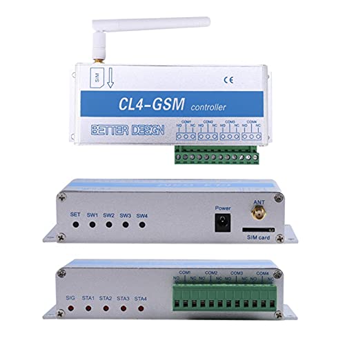 GSM Controller, Wireless Remote Controller Switch GSM Controller GSM SMS Call Control Home Security System Cl4-gsm für Serverlampe Computer Kühlschrank TV Wireless Router(Mich) von Kuuleyn