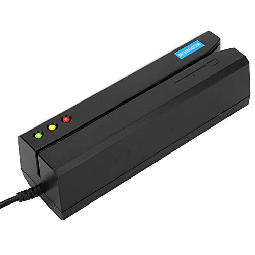 Kuuleyn MSR605X Magnetstreifen-Kartenleser, LED-Anzeige Magstripe 3-Spur-Mini-Smartcard-Leser von Kuuleyn
