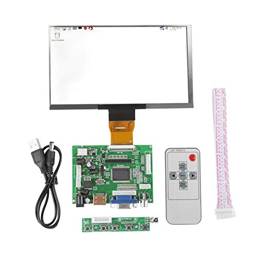 LCD-Anzeigemodul, 7-Zoll-LCD-TFT-Display 1024 * 600 HDMI VGA-Monitor-Bildschirm-Kit Passend für Raspberry Pi 3/2 von Kuuleyn