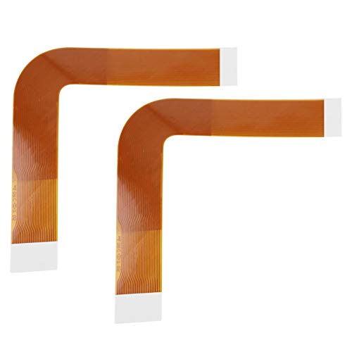 Laser Lens Ribbon Flex Kabel für PS2, 2 Stück 7W Pickup Laser Lens Flat Ribbon Flex Kabel Reparaturteil für PS2 von Kuuleyn