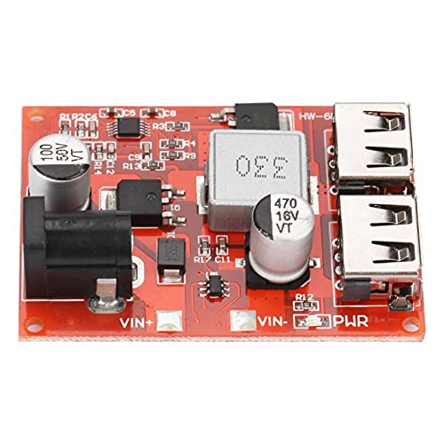 Stabilisiertes Stromversorgungsmodul, Doppel-USB-Anschluss 6-40 V Step-down 5 V Spannungsstabilisiertes Stromversorgungsmodul 3 A für Telefon-Tablet von Kuuleyn