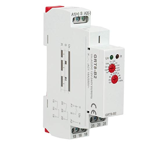 Zeitrelais, Verzögerungszeitrelais, GRT8-B2 Mini Single Function Control Din Rail Zeitrelais(AC/DC12V-240V) von Kuuleyn