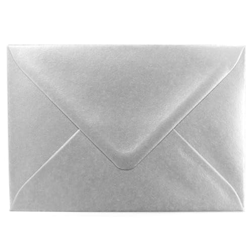Kuvertwelt Briefumschläge DIN C6 (162x114mm) 200 Stück Silber Nassklebende Umschläge für Karten und Einladungen – Umschläge für Geschäftspost, Büro, Hochzeit und den privaten Gebrauch von Kuvertwelt