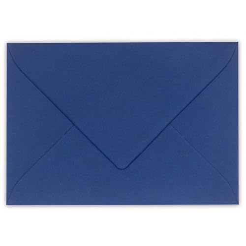 Kuvertwelt Briefumschläge DIN C6 (162x114mm) 25 Stück Dunkelblau Nassklebende Umschläge für Karten und Einladungen – Umschläge für Geschäftspost, Büro, Hochzeit und den privaten Gebrauch von Kuvertwelt