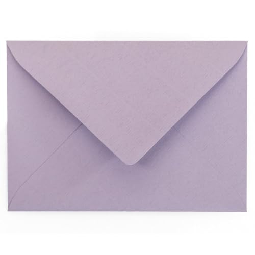 Kuvertwelt Briefumschläge DIN C6 (162x114mm) 25 Stück Lavendel Nassklebende Umschläge für Karten und Einladungen – Umschläge für Geschäftspost, Büro, Hochzeit und den privaten Gebrauch von Kuvertwelt