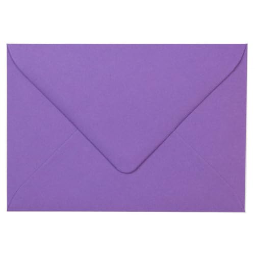 Kuvertwelt Briefumschläge DIN C6 (162x114mm) 25 Stück Lila Nassklebende Umschläge für Karten und Einladungen – Umschläge für Geschäftspost, Büro, Hochzeit und den privaten Gebrauch von Kuvertwelt